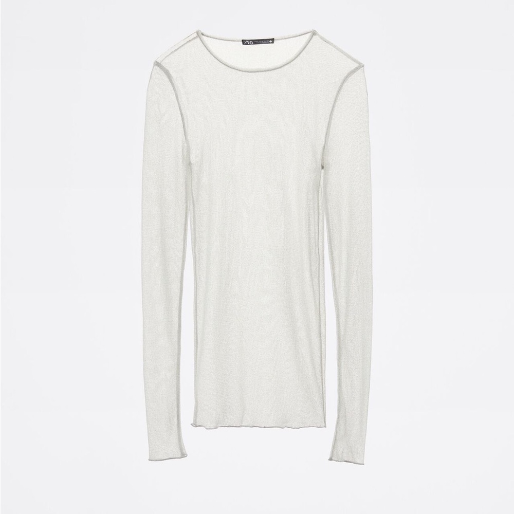 Zara Metallic Thread Top